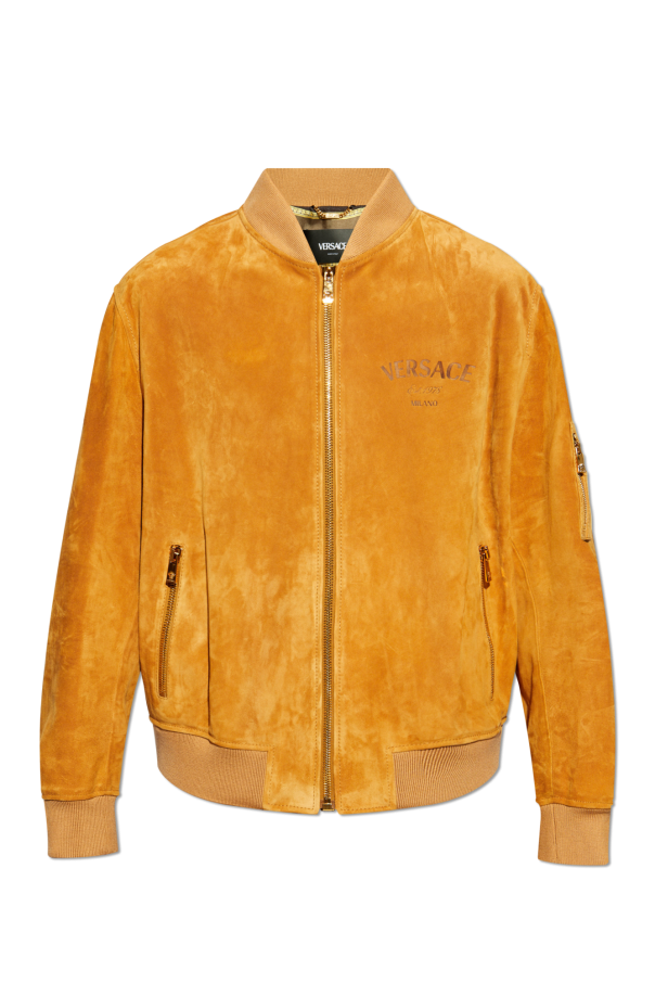 Versace Suede 'bomber' jacket